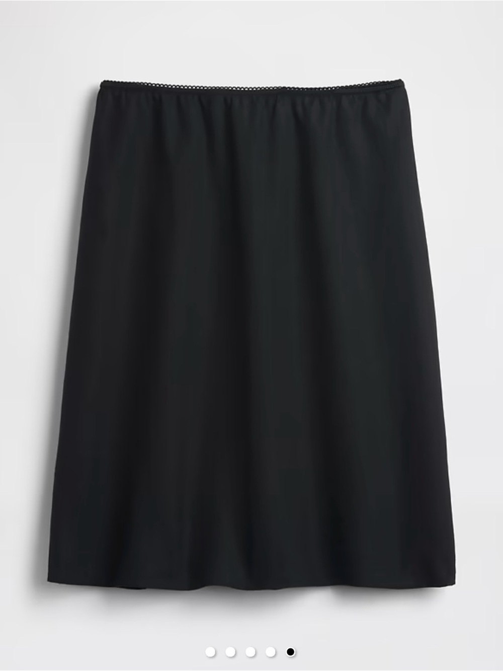 Gap Linen-Blend Bias-Cut Skirt in black size small - Picture 5 of 5